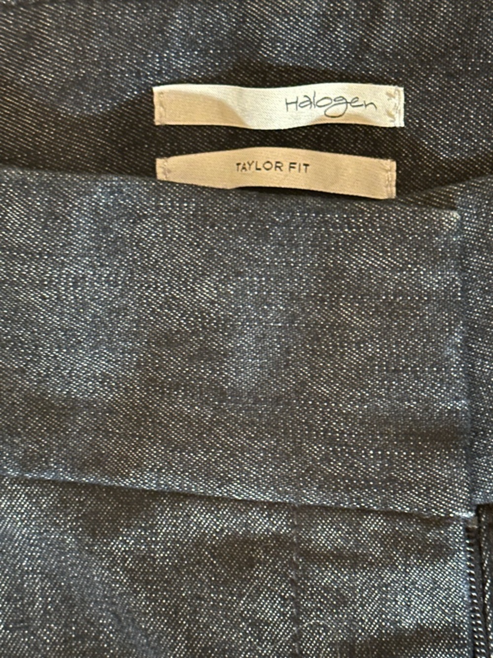 Halogen Taylor Fit Dark Wash Denim Trousers 10 NWOT - Picture 4 of 8